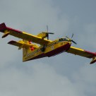 Canadair in flight